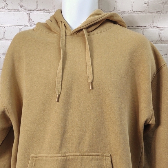 Men's Pull & Bear Medium Desert sand tan hooded sweatshirt - Picture 3 of 8